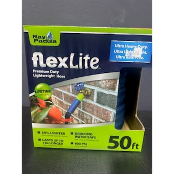 NEW-Ray Padula 50ft FlexLite Premium Lightweight Standard Hose Free Leakproof - Picture 1 of 4